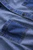 Denim Button Knotted Short Sleeve Shirt sold by Micas