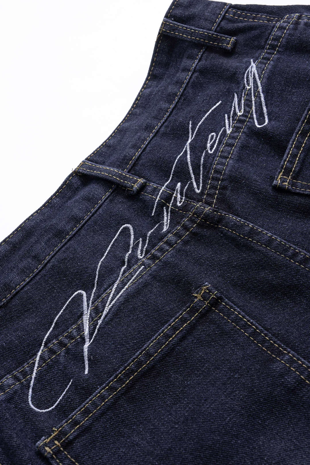 Denim High Waist Embroidery Shorts sold by Micas product image thumbnail 3