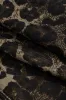 Denim leopard print lomme lige ben shorts sold by Micas