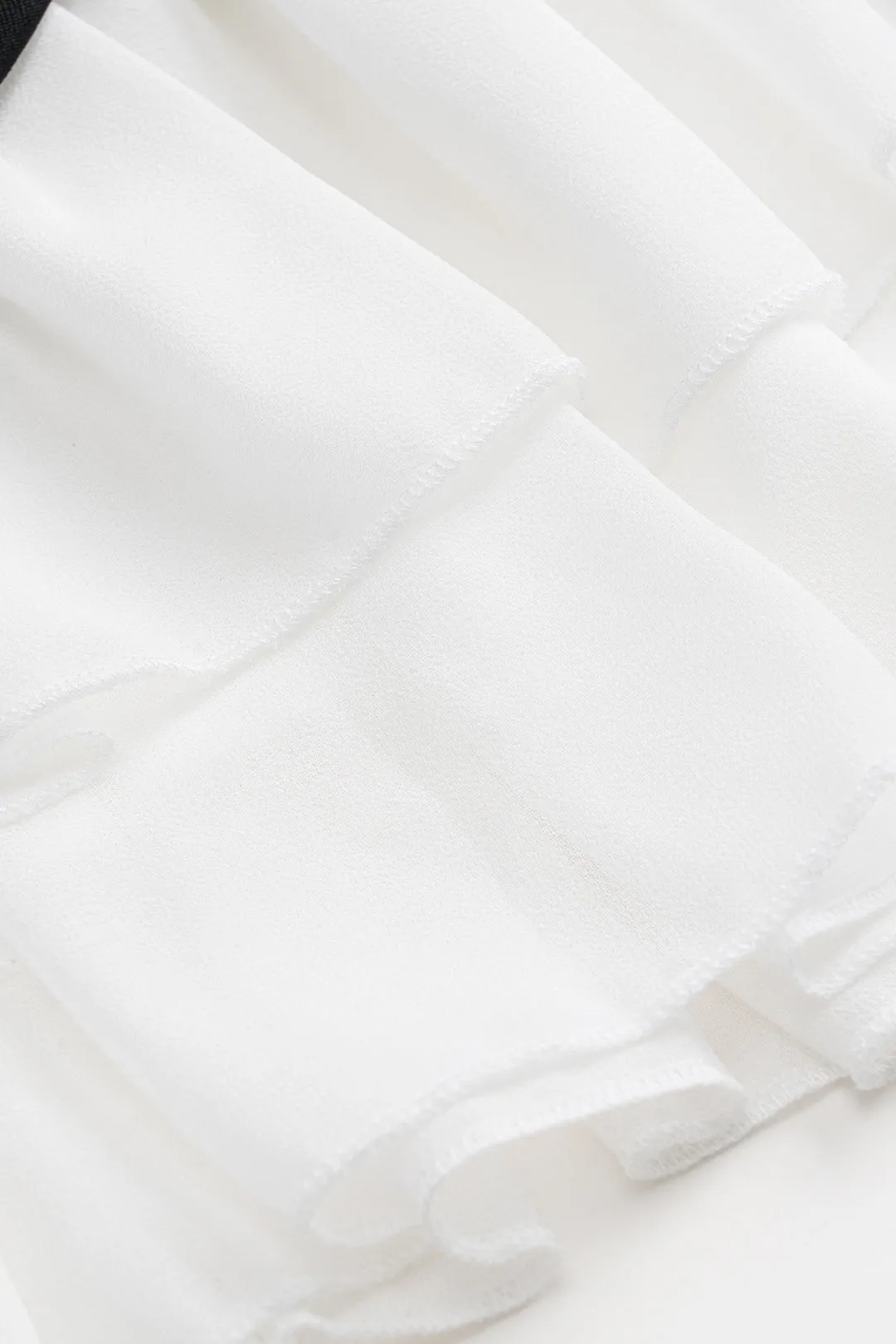 Chiffon ruffle patchwork nederdel sold by Micas product image thumbnail 5