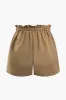 Hør-Blend Frill Tie Talje Shorts sold by Micas