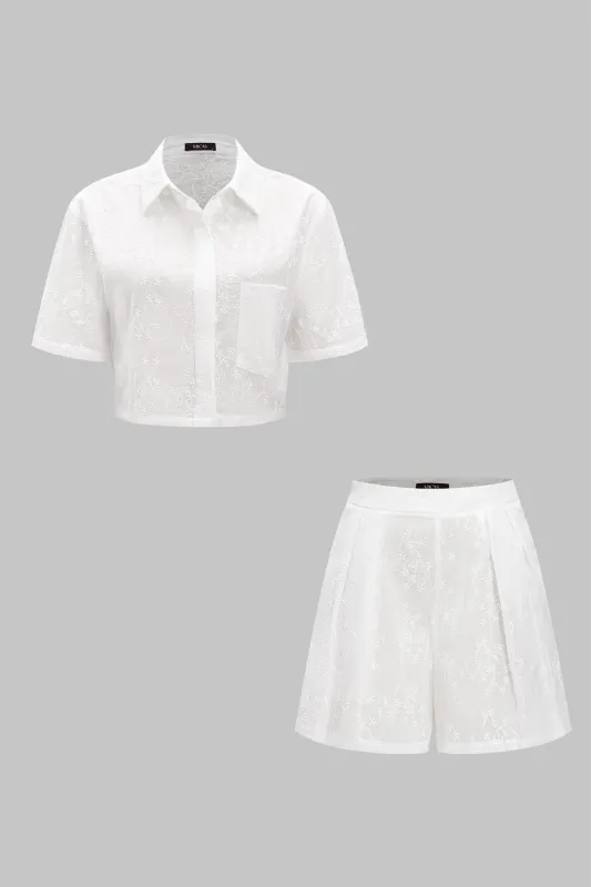 Lomme tank top og ruched shorts satte sold by Micas