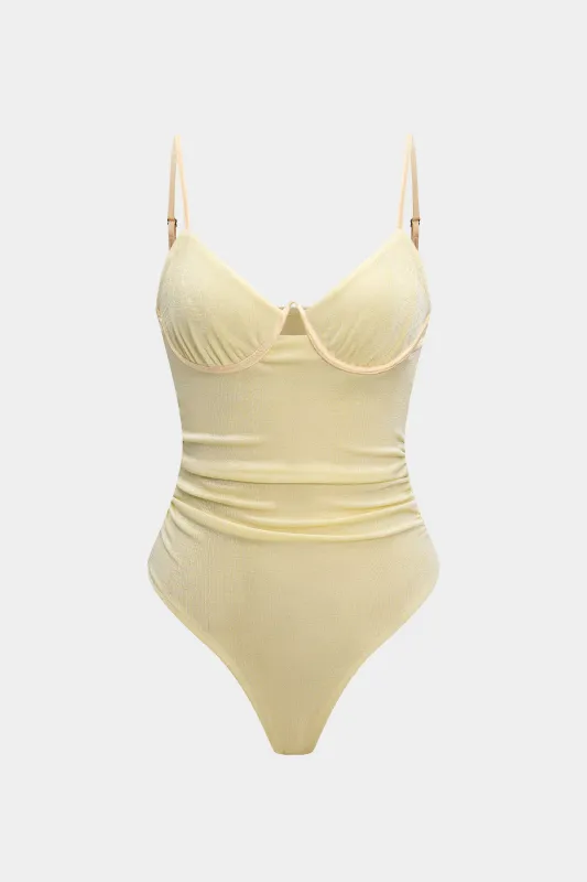 Bustier Ruched ærmeløs bodysuit sold by Micas