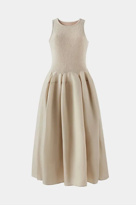 Chiffon Ruched Sleeveless Maxi Dress sold by Micas