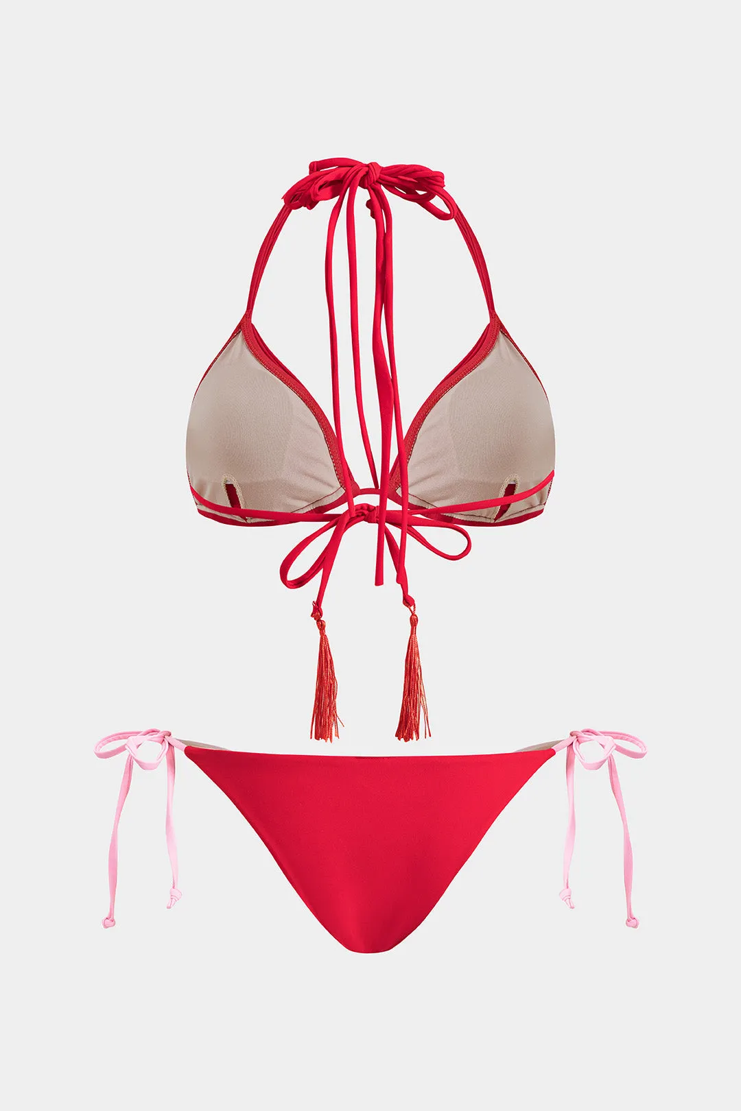 Halterhals binding Fringe to-stykker bikini-sæt sold by Micas product image thumbnail 2