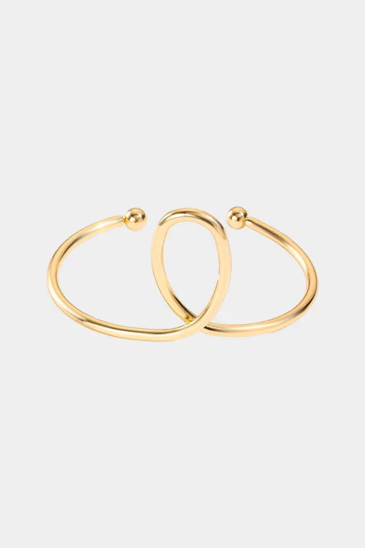 Metallisk åben armbånd sold by Micas