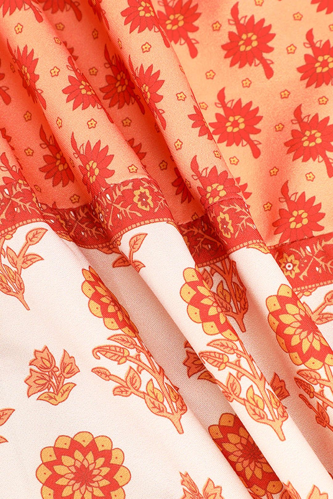 Floral Print Back Tie Tube Top And Slit Skirt Set sold by Micas product image thumbnail 3