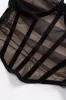 Mesh bustier patchwork cami top sold by Micas
