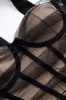 Mesh bustier patchwork cami top sold by Micas