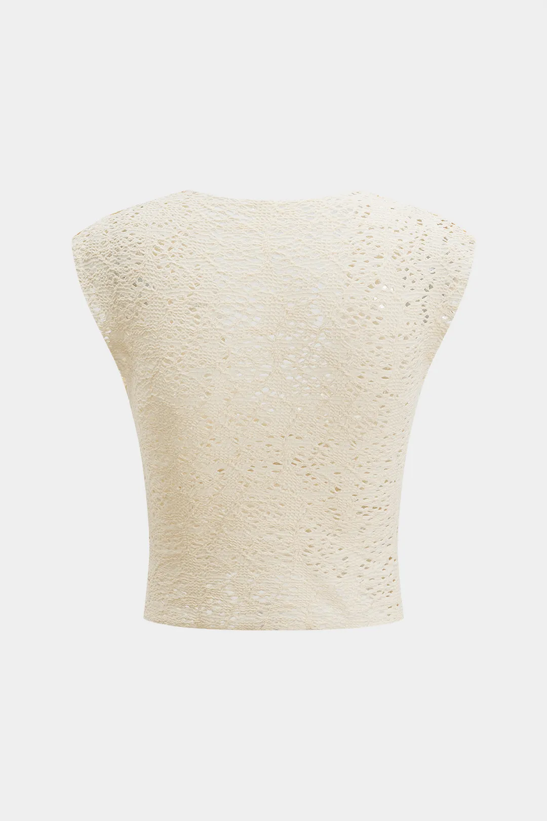 Hollow Out V-Neck Ruched Tank Top And High Slit Skirt Set sold by Micas product image thumbnail 3