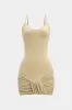 Ruched slip ærmeløs mini kjole sold by Micas