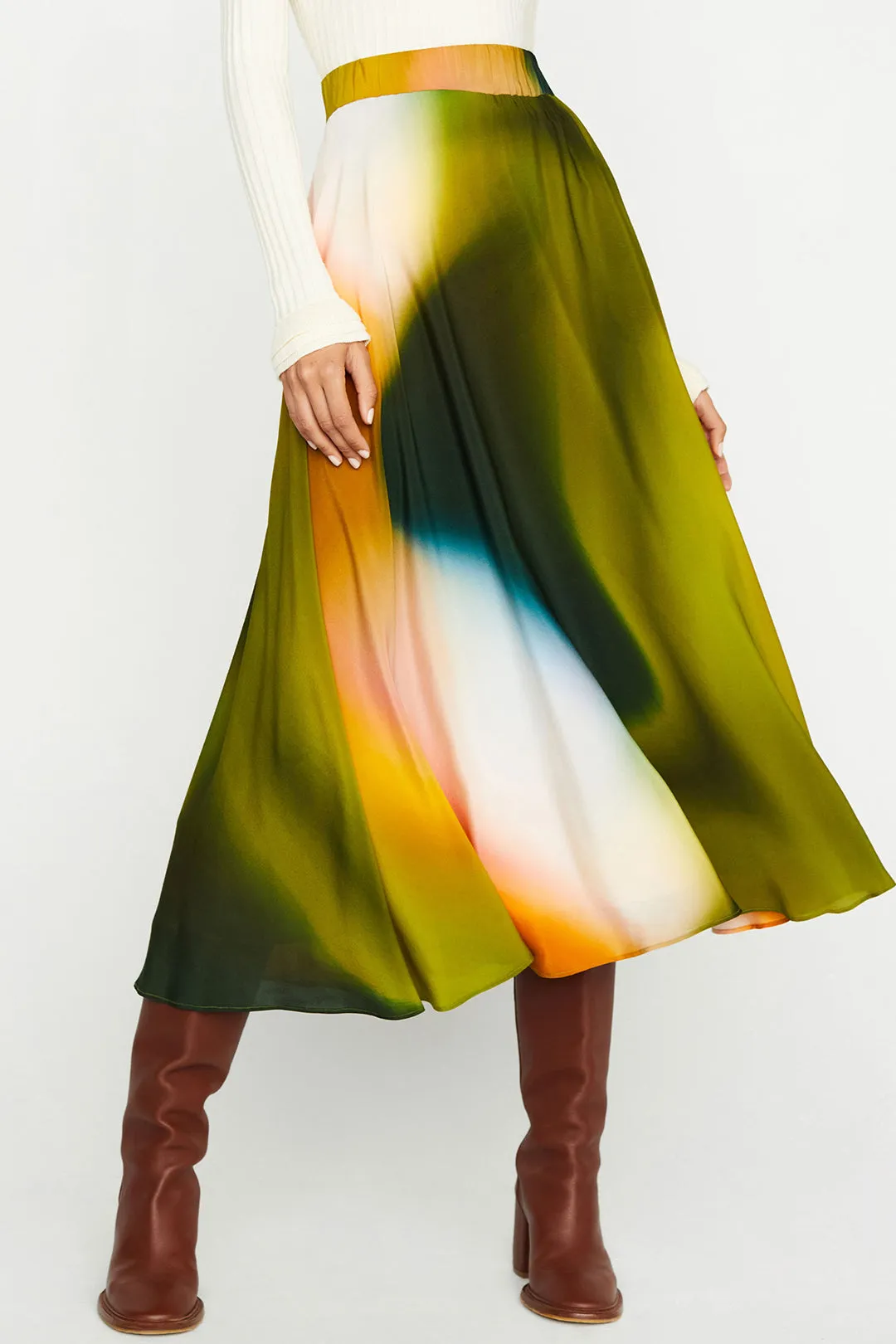 Ombre print ruched nederdel sold by Micas product image thumbnail 3