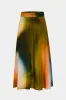 Ombre print ruched nederdel sold by Micas