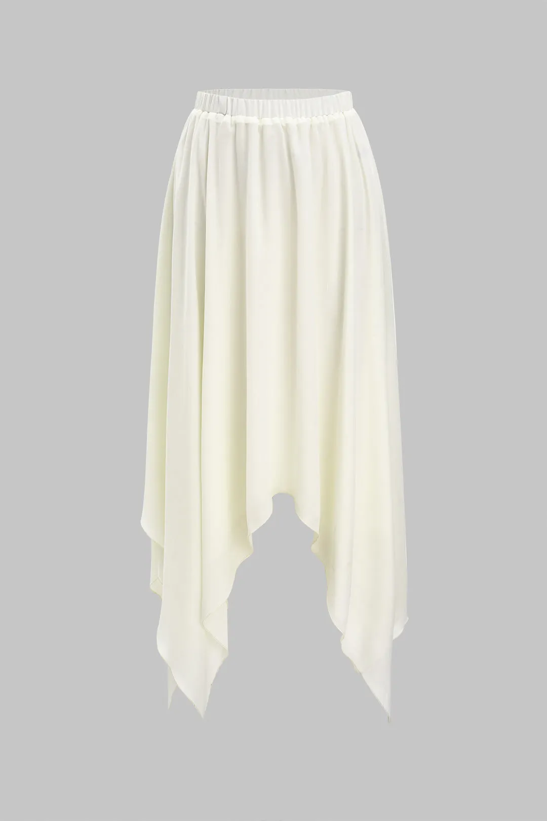 Chiffon High Waist Ruched nederdel sold by Micas