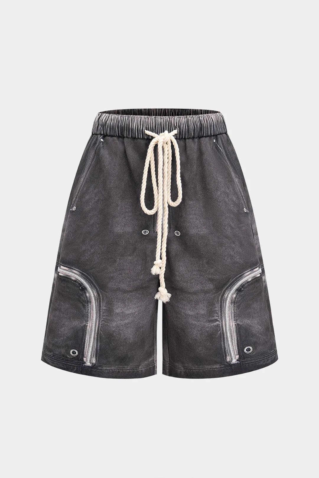 Abstract Print DrawString Shorts sold by Micas