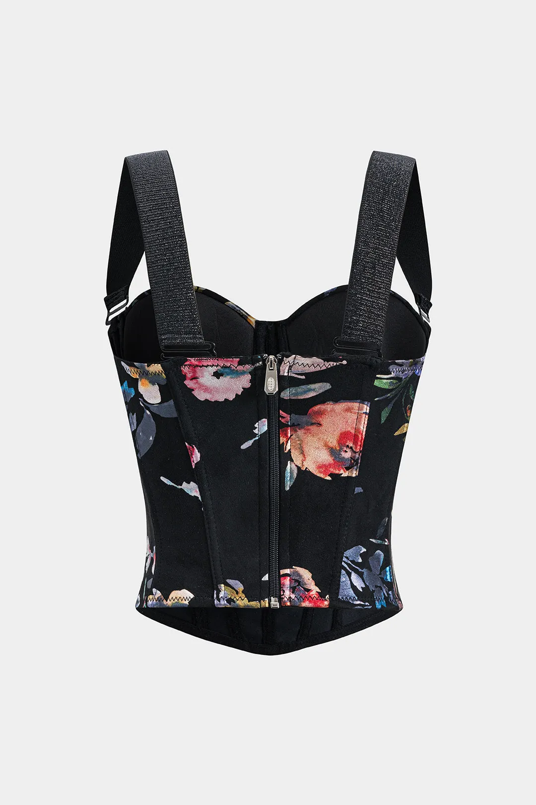 Blomsterprint Bustier lynlås cami top sold by Micas product image thumbnail 2