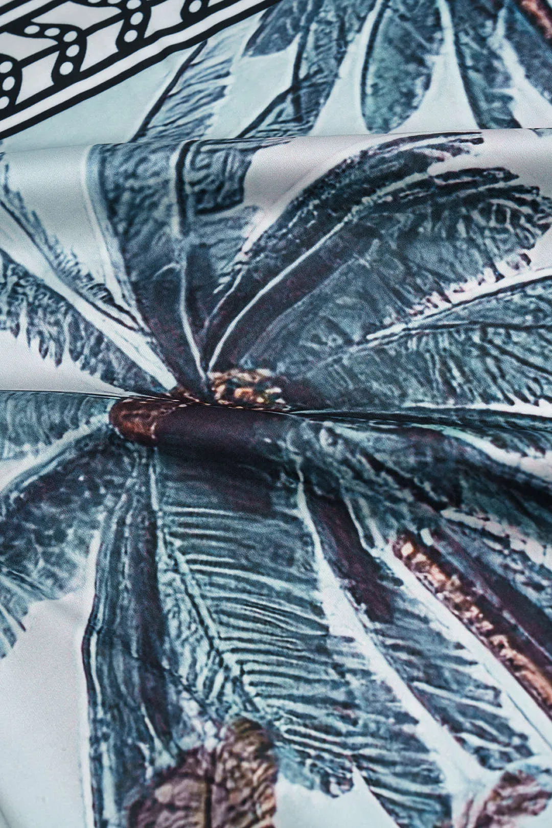 Palm Print Tie Front nederdel sold by Micas product image thumbnail 3