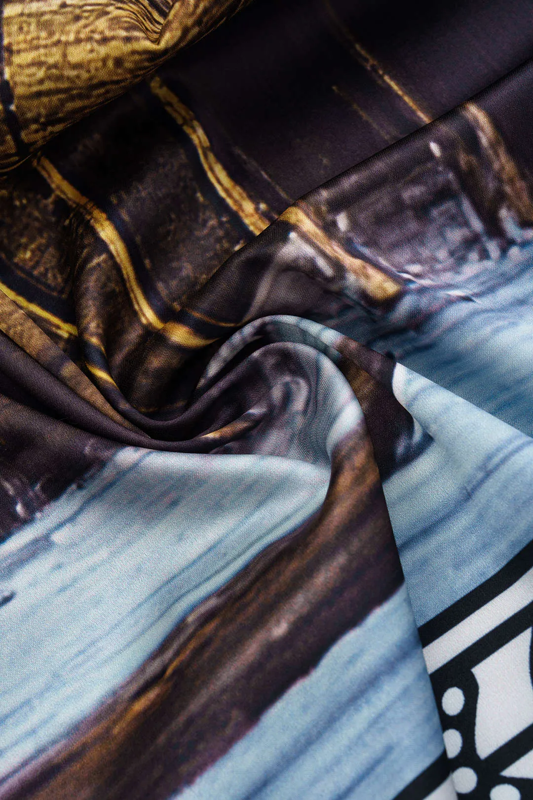 Palm Print Tie Front nederdel sold by Micas product image thumbnail 4