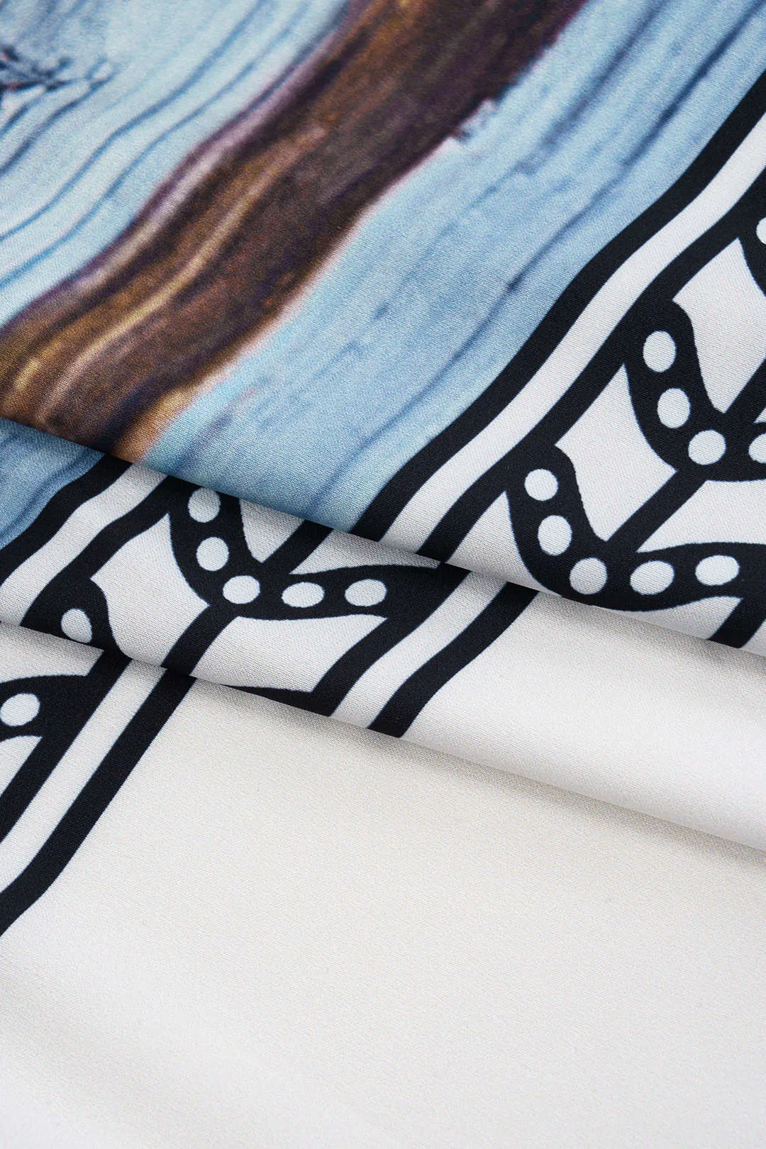 Palm Print Tie Front nederdel sold by Micas product image thumbnail 5