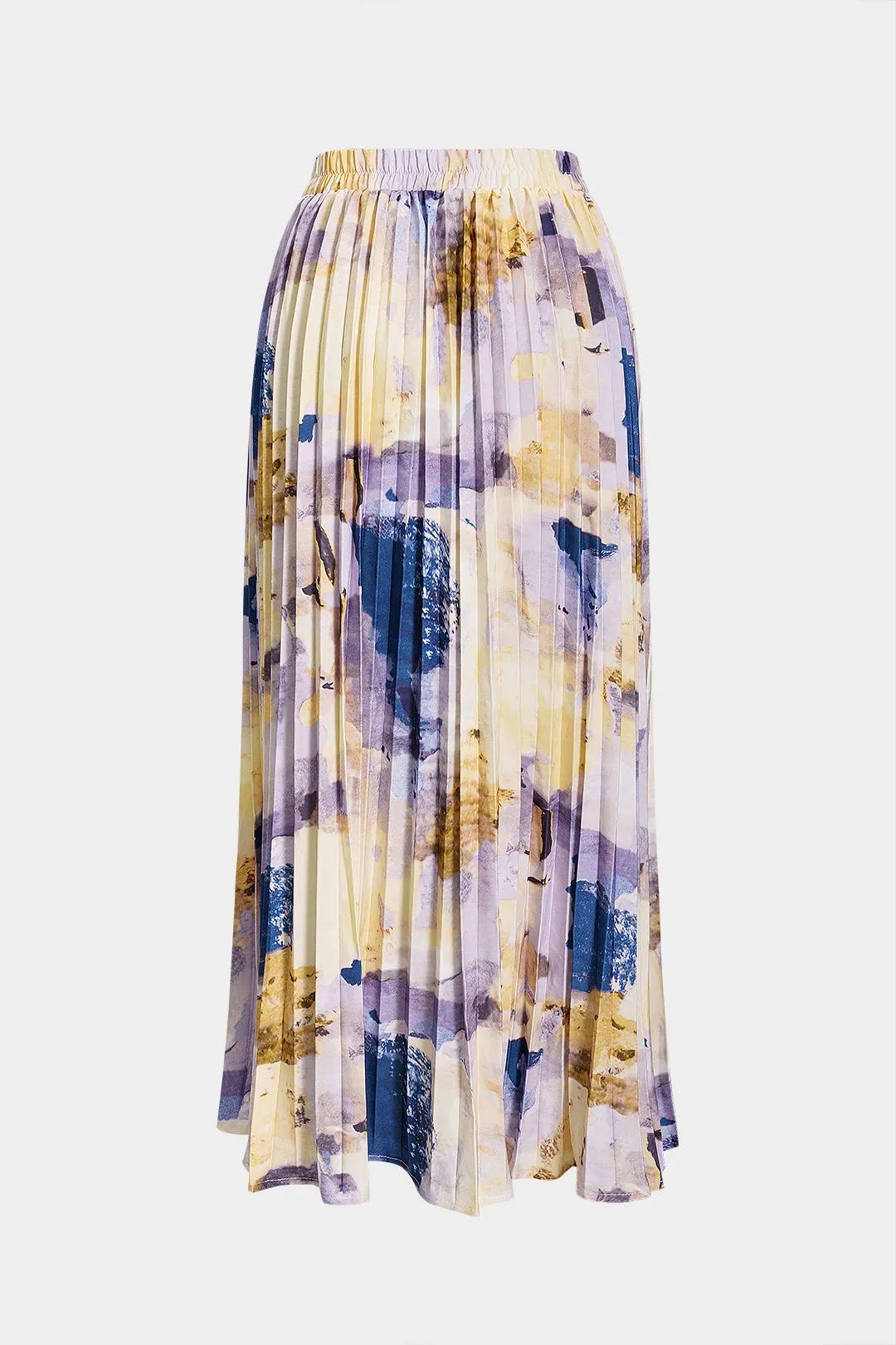 Tie farvestofprint plisset nederdel sold by Micas product image thumbnail 2