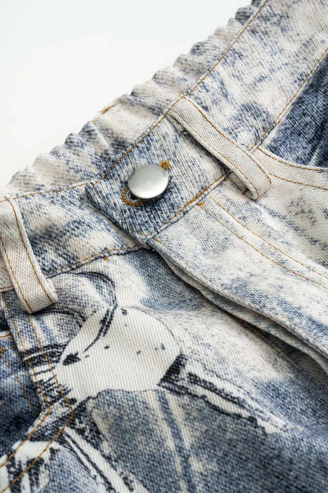 Ombre print brede ben tønde bukser sold by Micas product image thumbnail 4