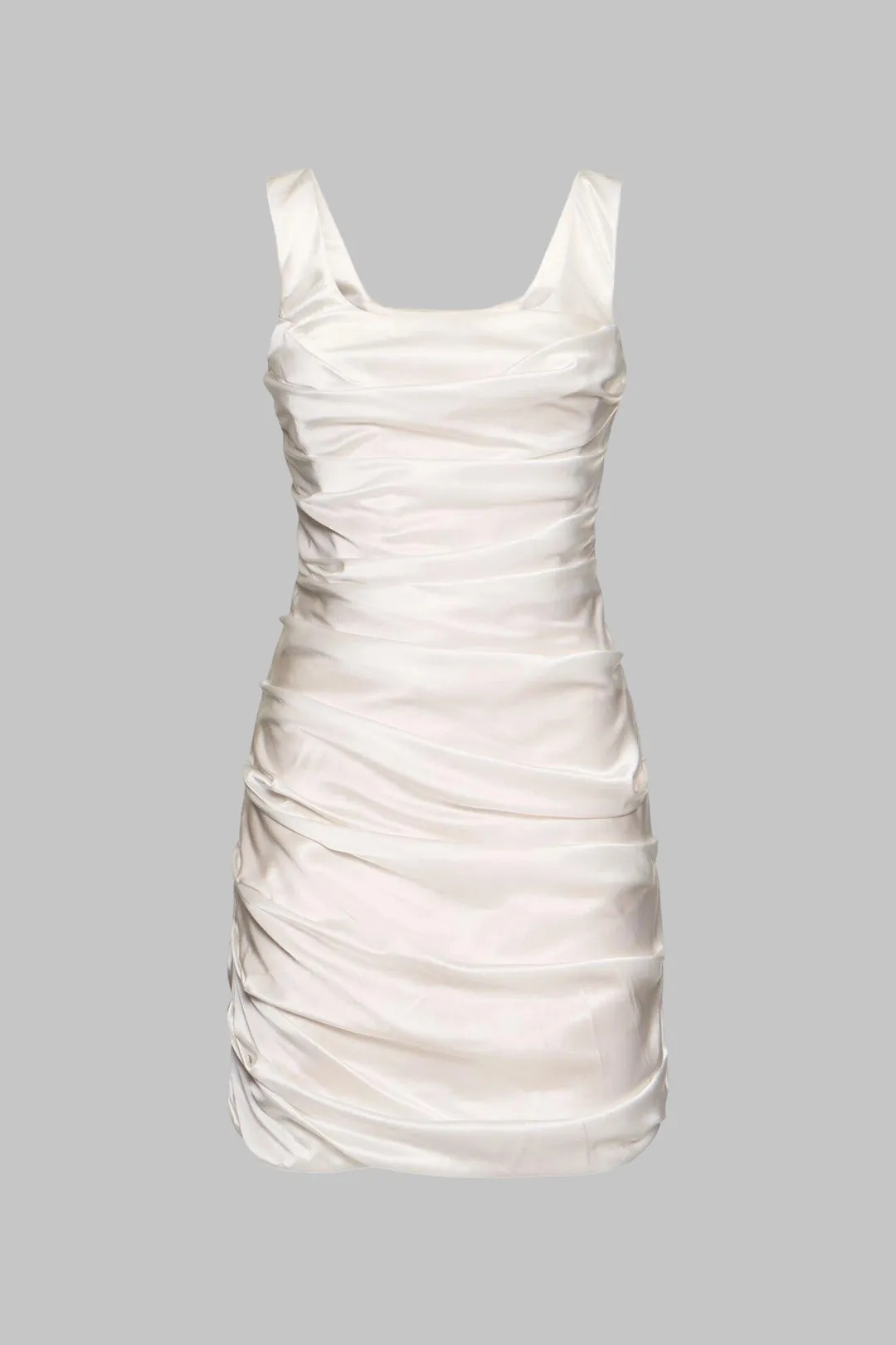 Satin Ruched ærmeløs mini kjole sold by Micas product image thumbnail 5