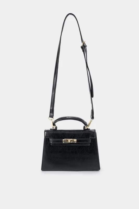 Metallisk indretning crossbody tote taske sold by Micas