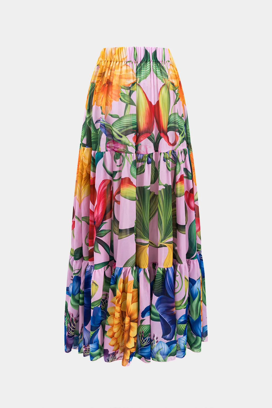 Blomsterprint Ruched V-hals to-stykker bikini-sæt sold by Micas product image thumbnail 5