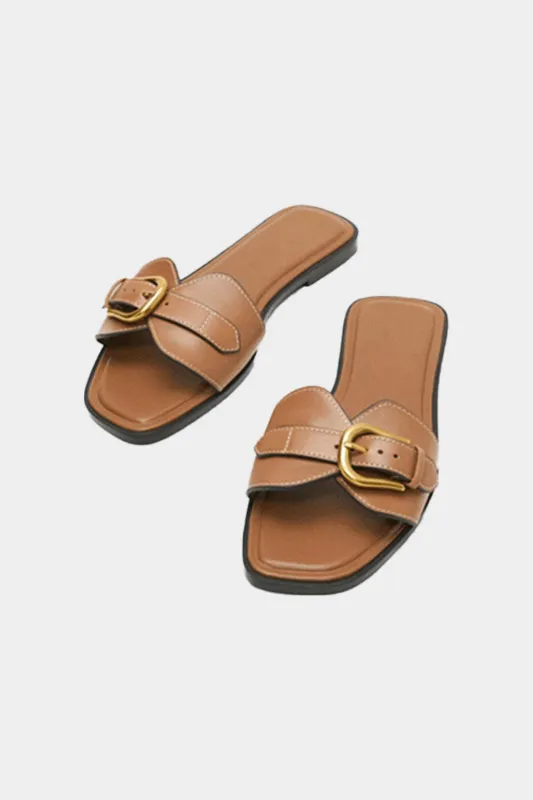 Buckle Open Toe Slippers sold by Micas