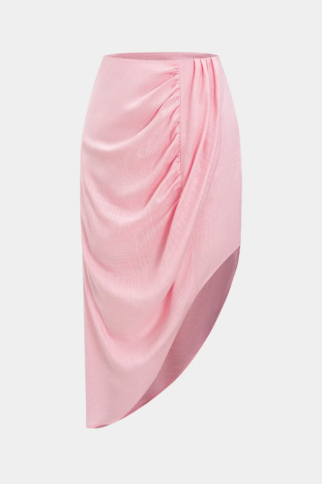 Linned ruched nederdel sold by Micas