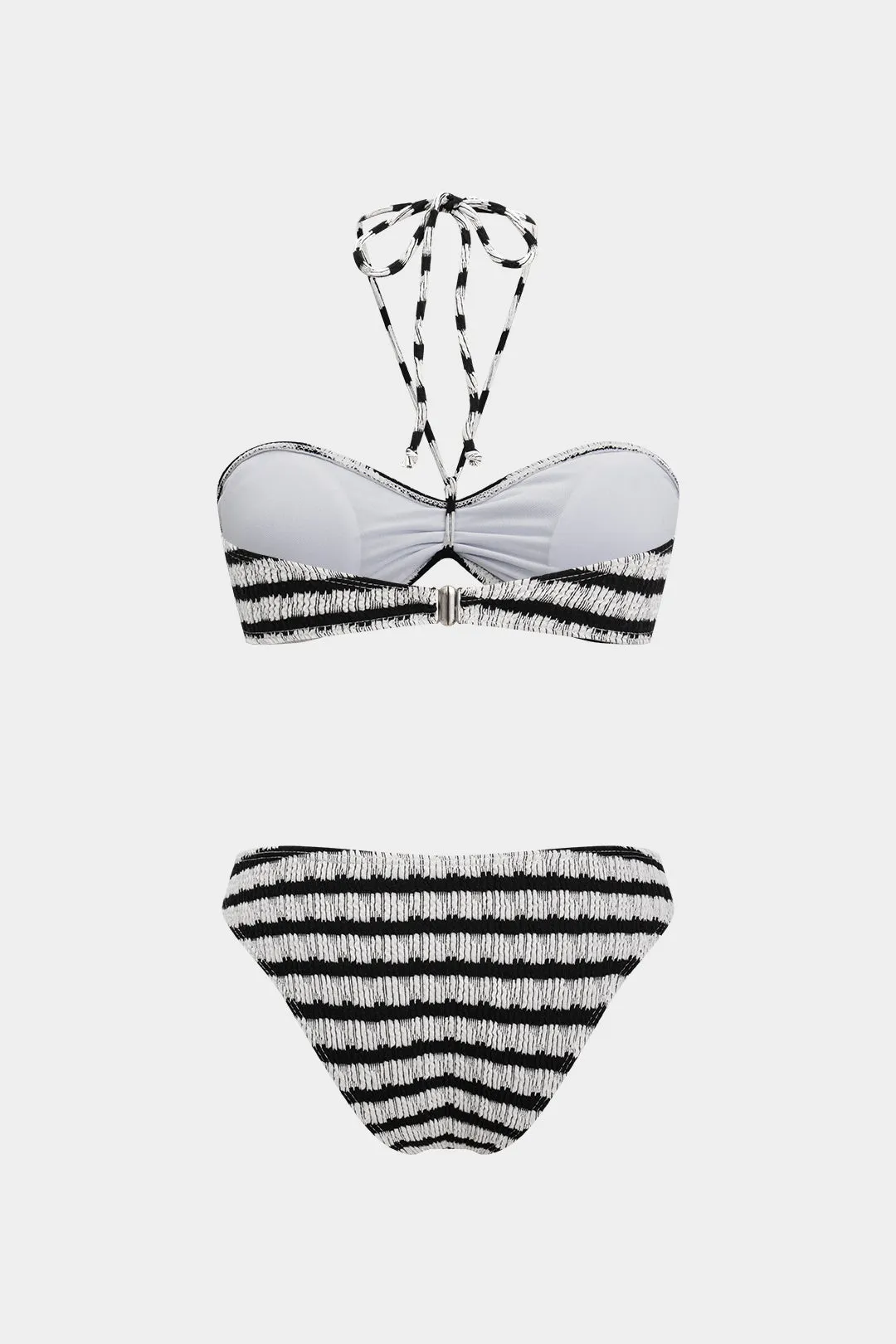 Kontrast Stripe Mønsterbinding To-stykker Bikini Set sold by Micas product image thumbnail 2