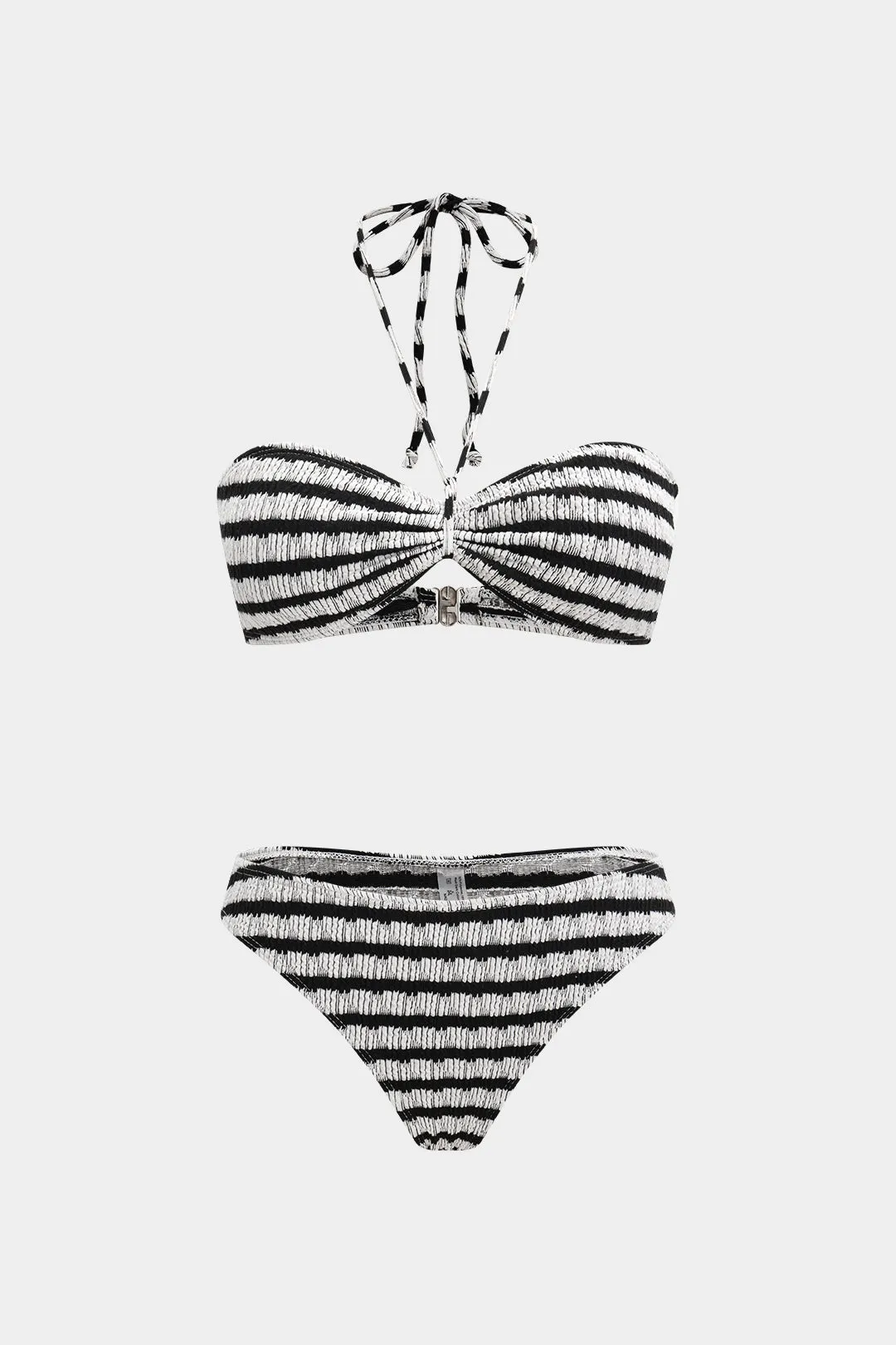 Kontrast Stripe Mønsterbinding To-stykker Bikini Set sold by Micas