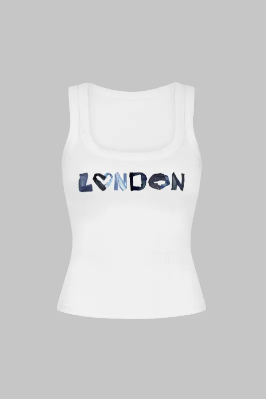 Brevprint slip tank top sold by Micas