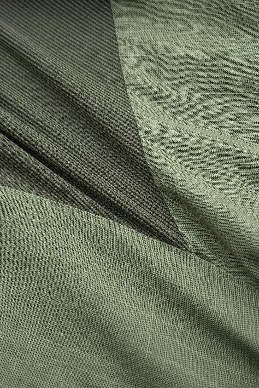 Linned patchwork ruched asymmetrisk ærmeløs maxi kjole sold by Micas product image thumbnail 3