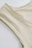 TIE FRONT RUCHED ASYMMETRISK SÆREVELSE ROMPER sold by Micas