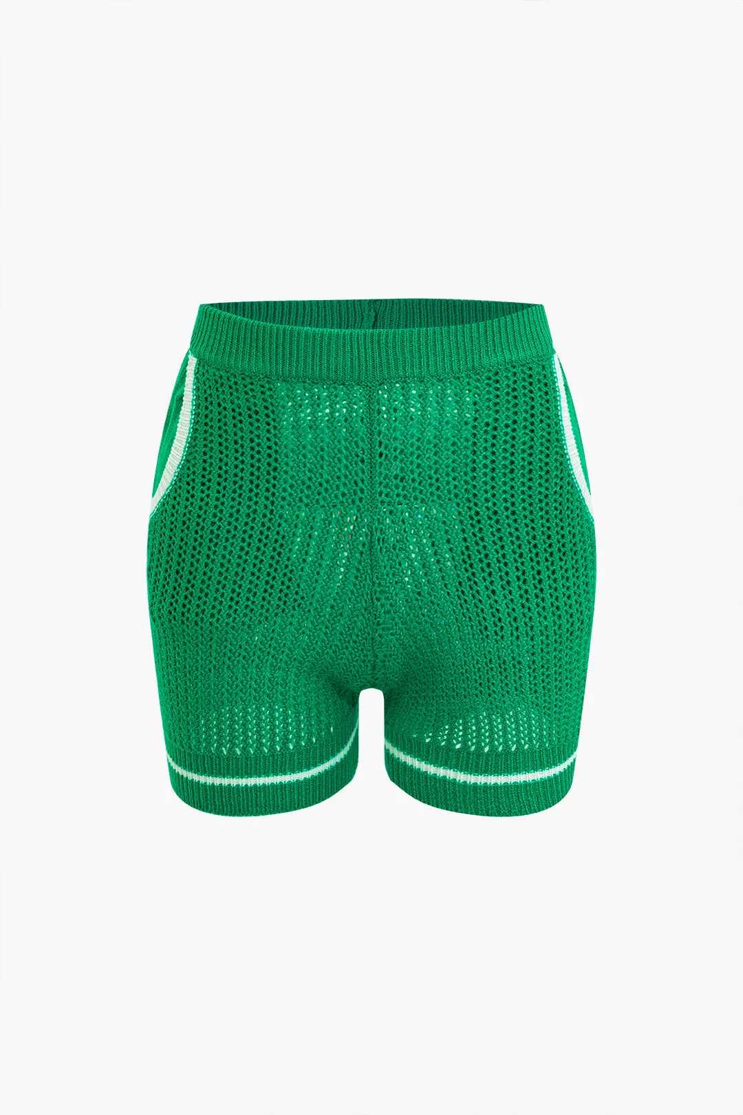 Strik hul ud knaptank top og shorts sæt sold by Micas product image thumbnail 4