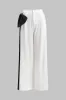 Kontrast plisset bow asymmetriske brede benbukser sold by Micas