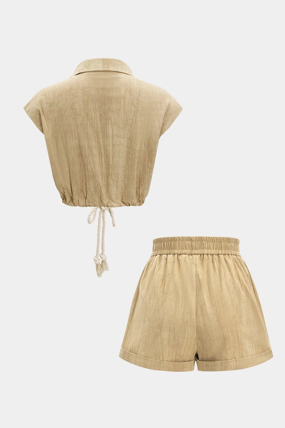 RUCHED THEBRING TANK TOP OG Høj talje shorts sold by Micas product image thumbnail 2