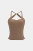 Slip krydset udskåret cami -top sold by Micas