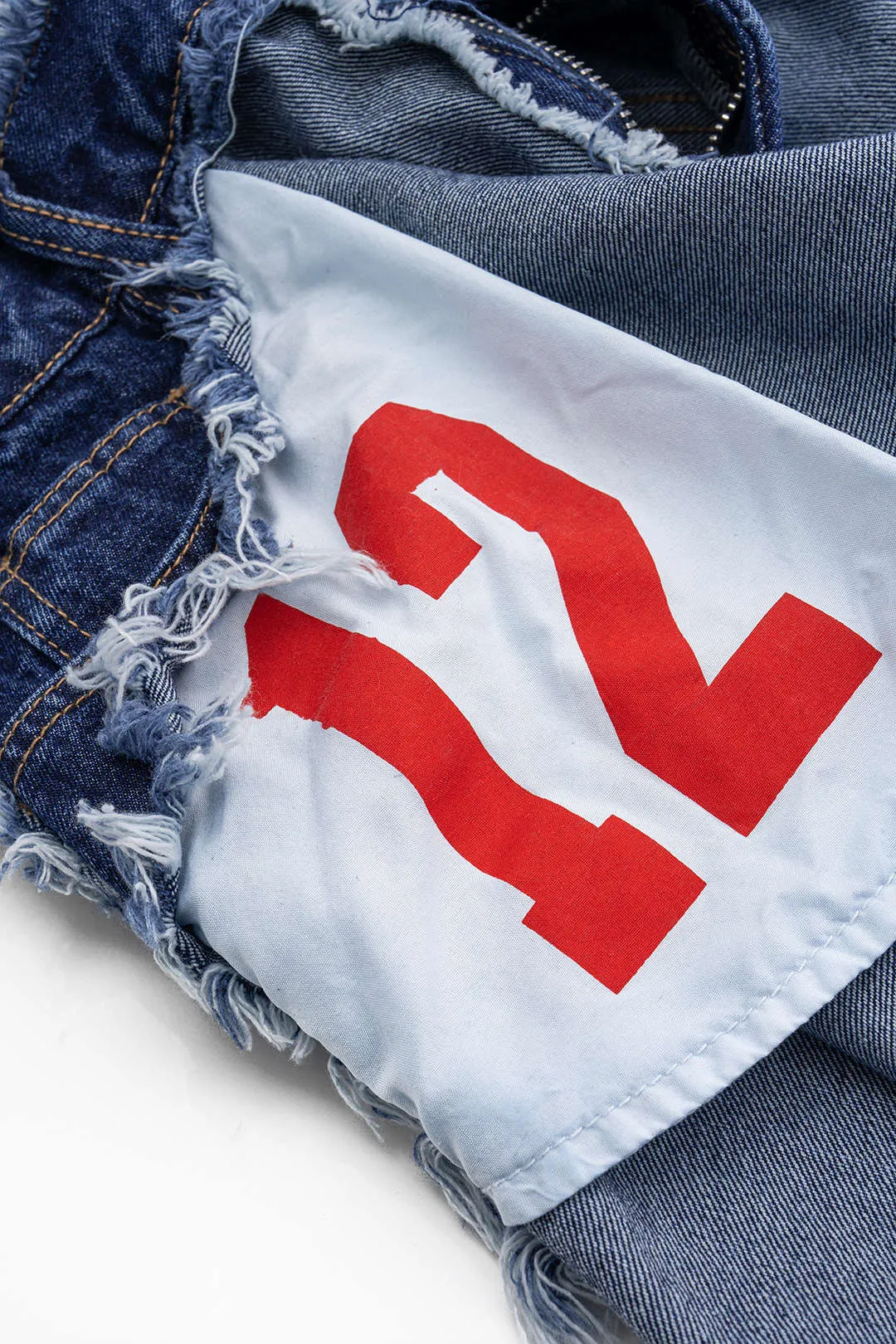 Denim revet flosset nederdel sold by Micas product image thumbnail 4