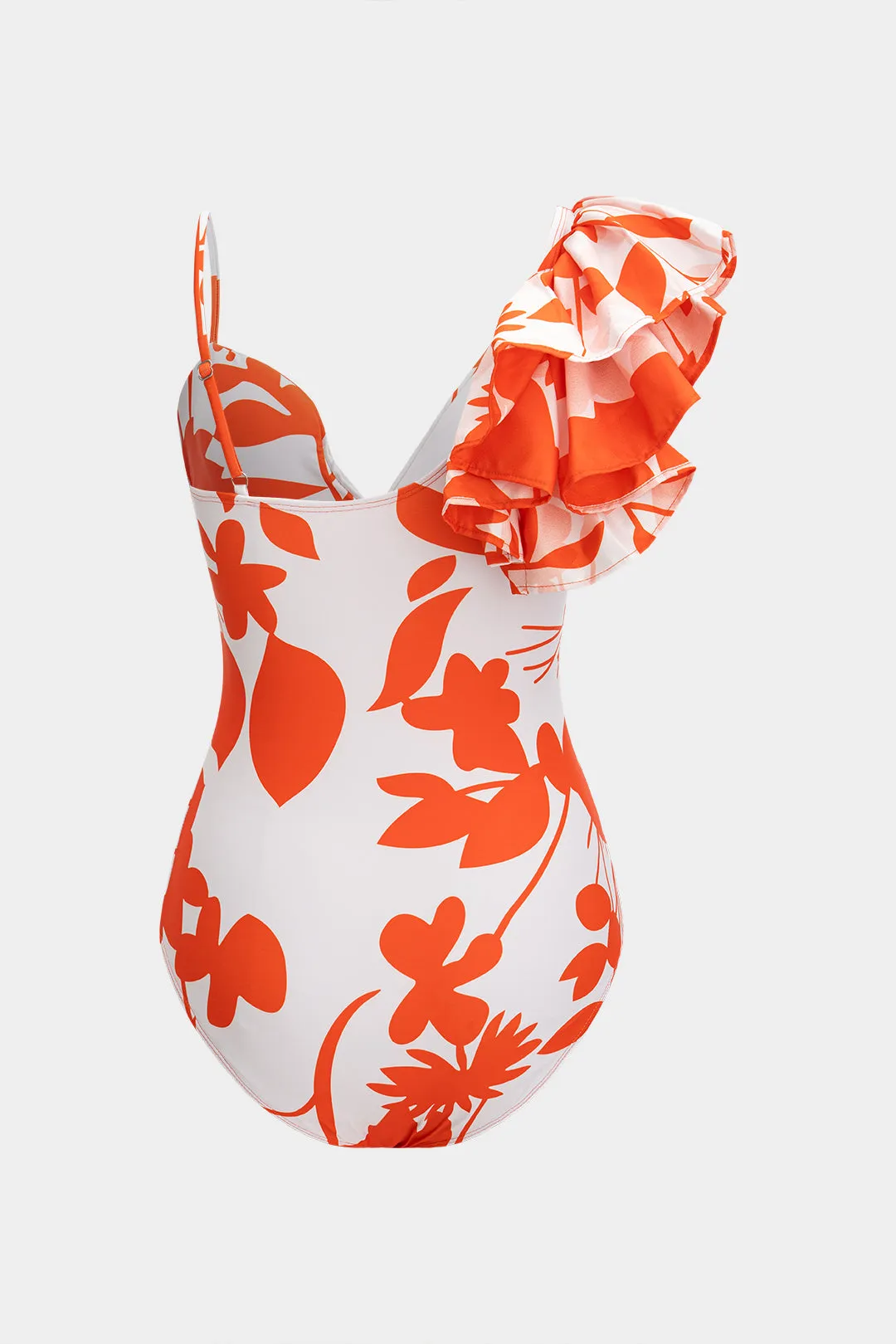 Floral Print Asymmetrical Two-Pieces Bikini Set sold by Micas product image thumbnail 4