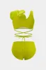 3d Floral Strappy To-Pieces Bikini Set sold by Micas