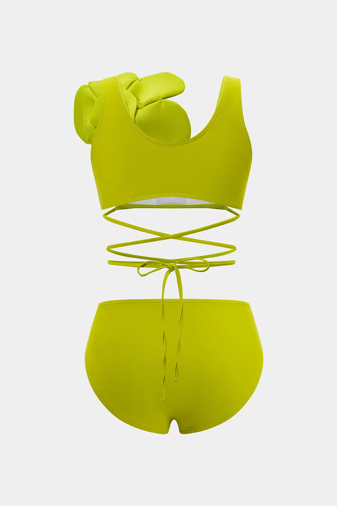 3d Floral Strappy To-Pieces Bikini Set sold by Micas product image thumbnail 2