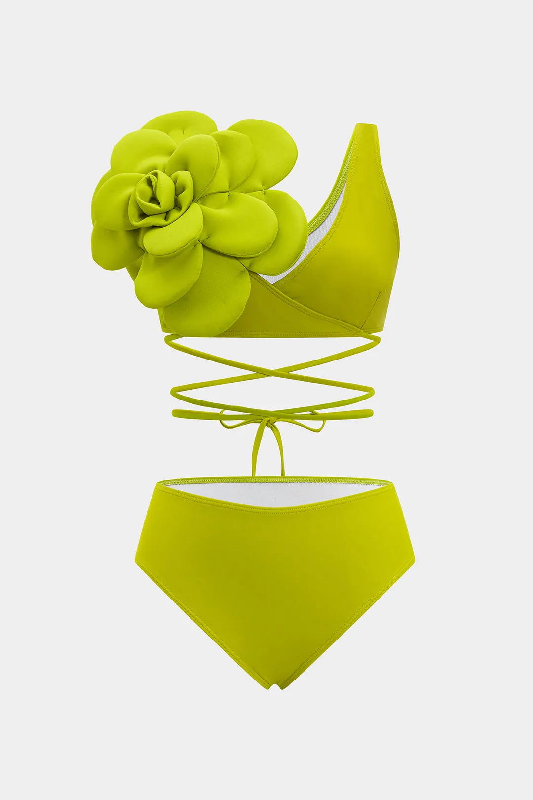 3d Floral Strappy To-Pieces Bikini Set sold by Micas