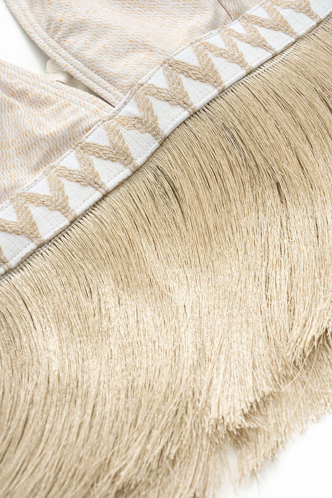 Geometrisk print frynse to-stykker bikini sæt sold by Micas product image thumbnail 3