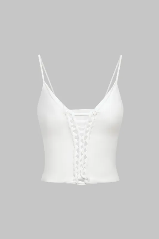 Klip ud Twist Knot Slip Cami Top sold by Micas