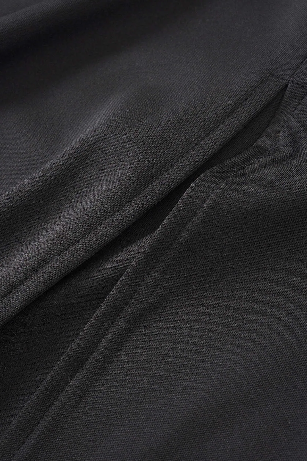 Kontrast V-hals ruched spalt ærmeløs midi-kjole sold by Micas product image thumbnail 4