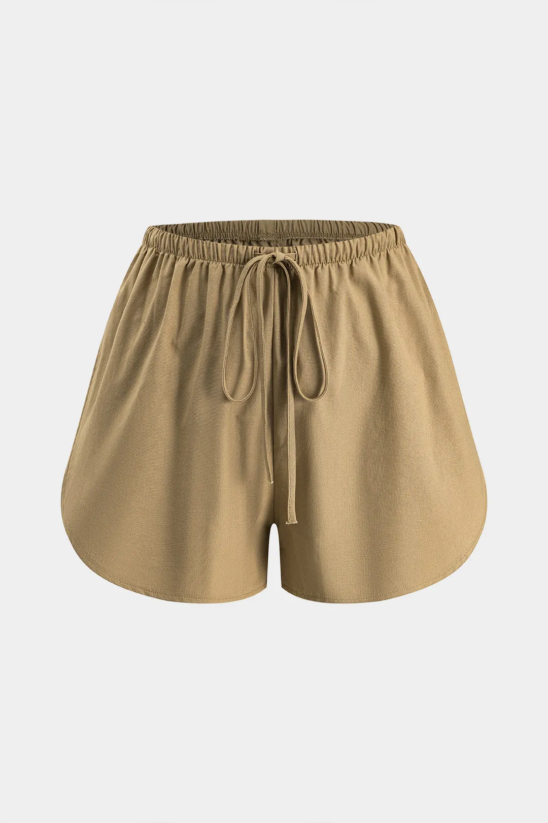 Bindet ruched langærmet top og tegningshorts sæt sold by Micas product image thumbnail 4