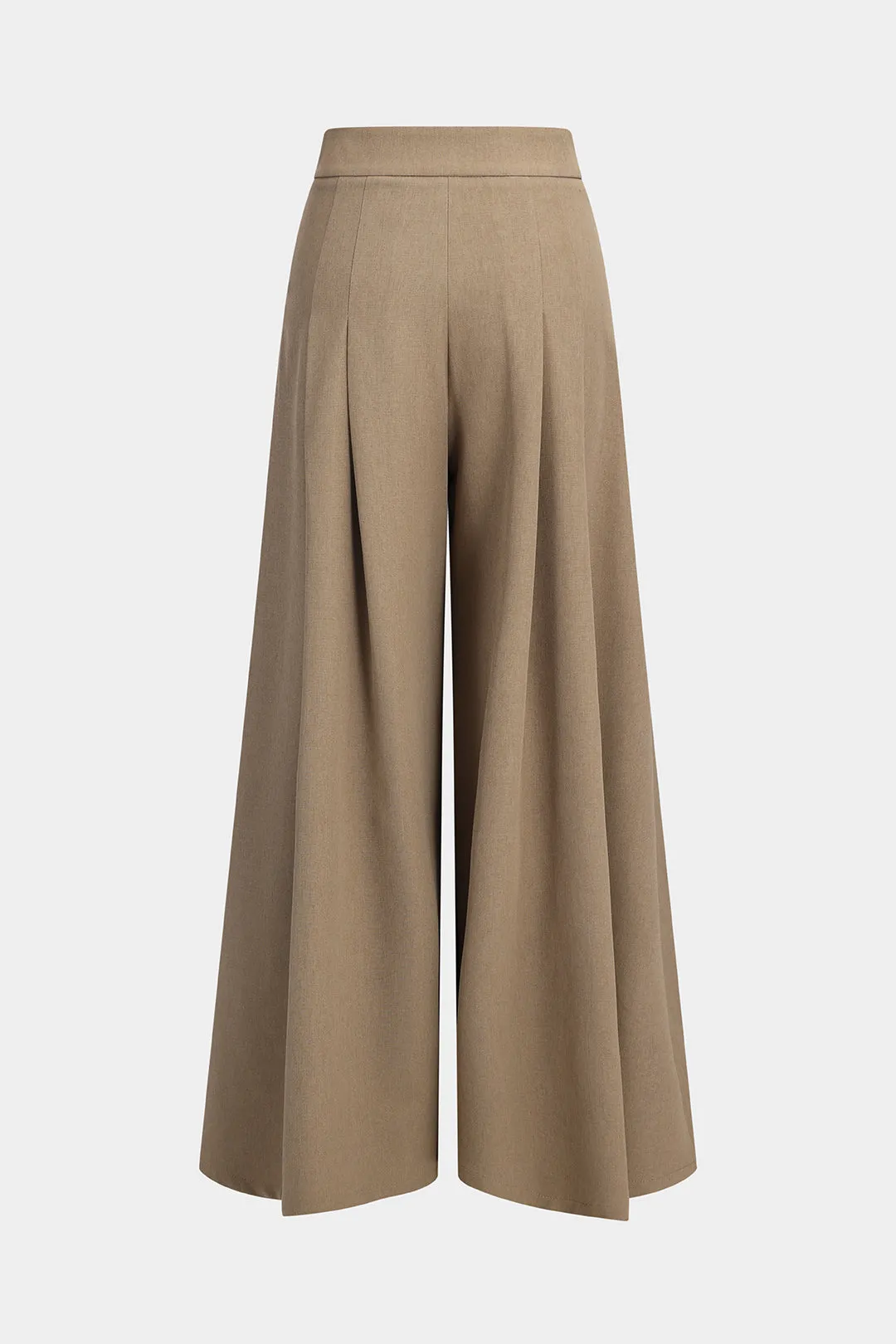 Metallisk knap med høj talje bredt ben ruked bukser sold by Micas product image thumbnail 2