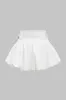 Ruched Belted lynlås detaljerede nederdel sold by Micas